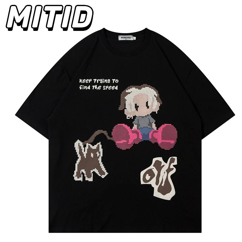 Летняя забавная футболка с рисунком аниме, мужская футболка из чистого хлопка с короткими рукавами и круглым вырезом, футболки в стиле хип-хоп, уличная одежда, женская футболка большого размера
Летняя забавная футболка с рисунком аниме, мужская футболка из чистого хлопка с короткими рукавами и круглым вырезом, футболки в стиле хип-хоп, уличная одежда, женская футболка большого размера