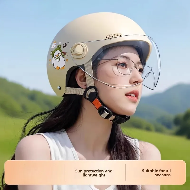 Шлем для электромобиля, женский летний шлем без нажатия, аккумулятор, мотоциклетный четырехсезонный универсальный шлем, моторное оборудование
Шлем для электромобиля, женский летний шлем без нажатия, аккумулятор, мотоциклетный четырехсезонный универсальный шлем, моторное оборудование