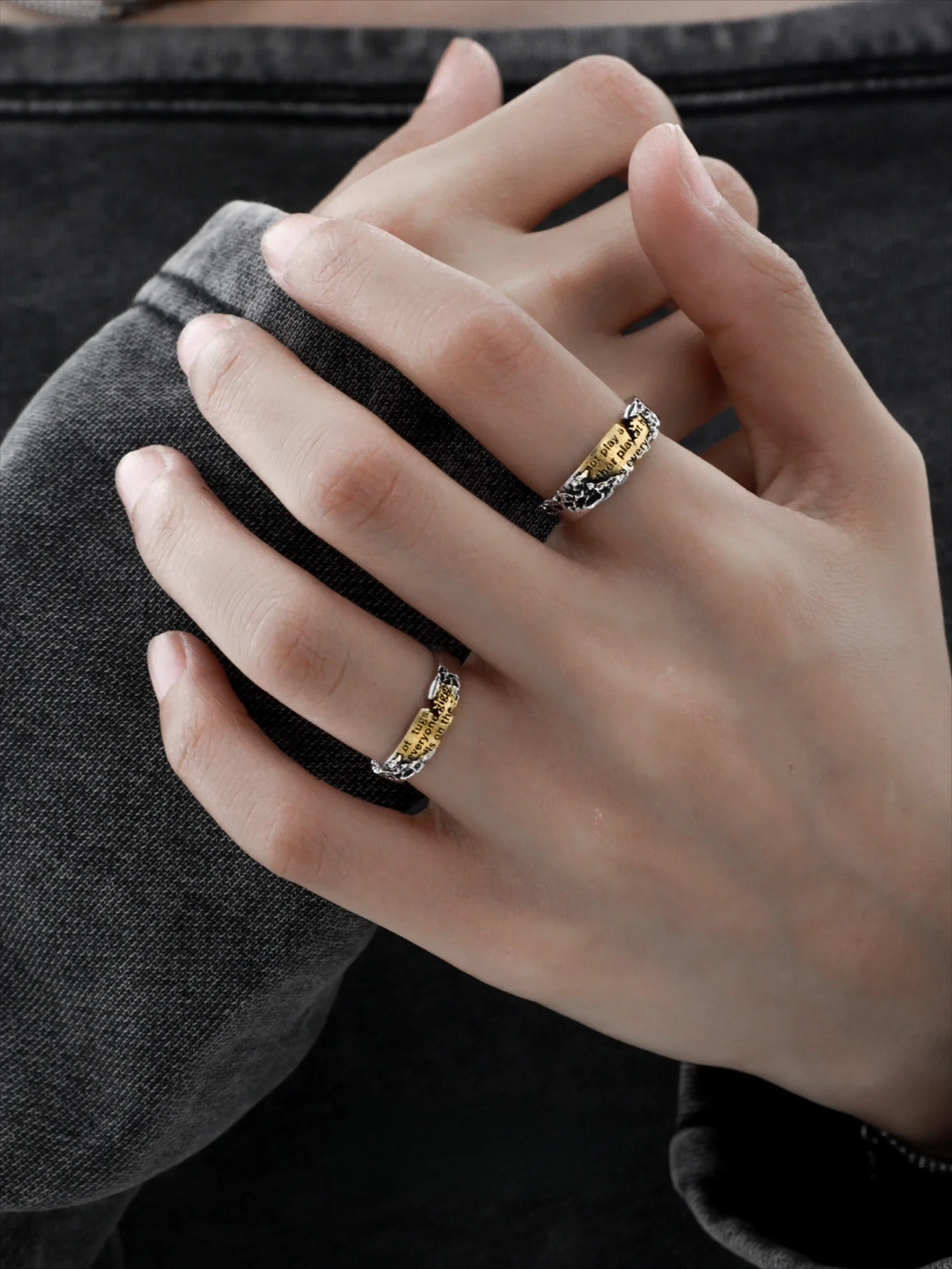 Immortal sterling silver couple ring niche design high-end index finger ring gift
Immortal sterling silver couple ring niche design high-end index finger ring gift