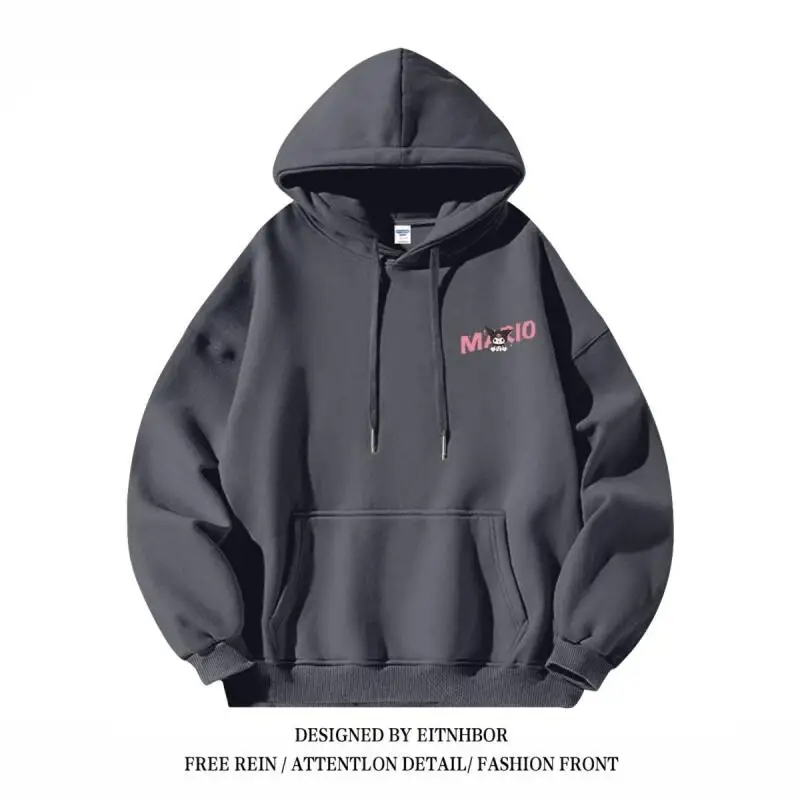 Толстовка Sanrio с капюшоном, осенняя новинка, для девочек, повседневная, модная, с принтом, пуловер, сохраняющий тепло, парный образ, корейский свободный крой
Толстовка Sanrio с капюшоном, осенняя новинка, для девочек, повседневная, модная, с принтом, пуловер, сохраняющий тепло, парный образ, корейский свободный крой