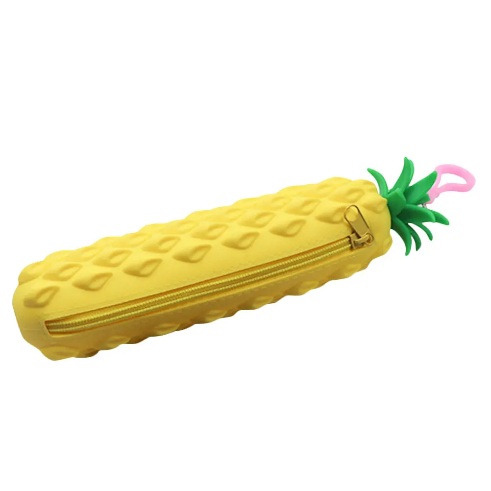 Cute Pineapple Case Silica Gel Silicone Pencil Case Pen Bag for Kids Fruit Design School Supplies Zippered Storage
Cute Pineapple Case Silica Gel Silicone Pencil Case Pen Bag for Kids Fruit Design School Supplies Zippered Storage