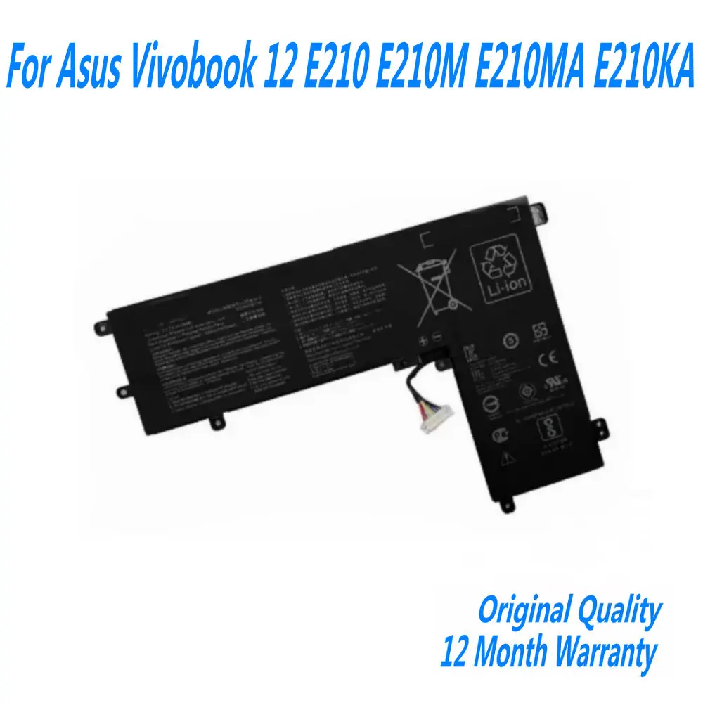 7,7 В, 4800 мАч, 38 Втч, C21N1913, аккумулятор для ноутбука Asus Vivobook 12 E210M E210K E210MA E210KA Series
7,7 В, 4800 мАч, 38 Втч, C21N1913, аккумулятор для ноутбука Asus Vivobook 12 E210M E210K E210MA E210KA Series