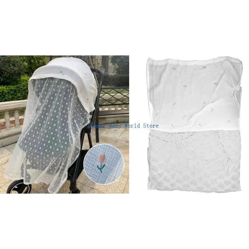 B2QD Baby Stroller Cover Gauze Sunshade Windshield Sunscreen Curtain Breathable Mesh Mosquitoes Net
B2QD Baby Stroller Cover Gauze Sunshade Windshield Sunscreen Curtain Breathable Mesh Mosquitoes Net