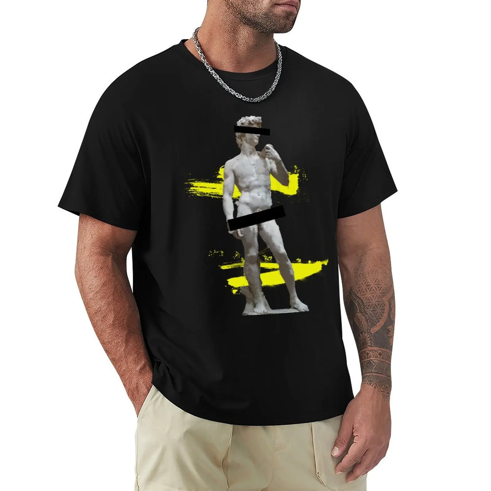 Popart censorship degenerate art - Michelangelo's David painting T-Shirt oversized t shirt blanks mens graphic t-shirts anime
Popart censorship degenerate art - Michelangelo's David painting T-Shirt oversized t shirt blanks mens graphic t-shirts anime
