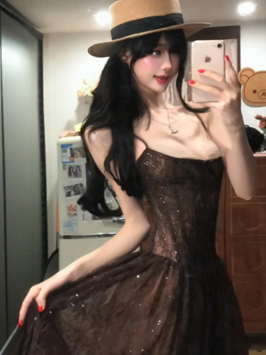 Retro Style Travel Dress Slimming Waist Halter Neck Summer Fashionable Cotton Gown Lace Shoulder Baring Natural Waist Design
Retro Style Travel Dress Slimming Waist Halter Neck Summer Fashionable Cotton Gown Lace Shoulder Baring Natural Waist Design