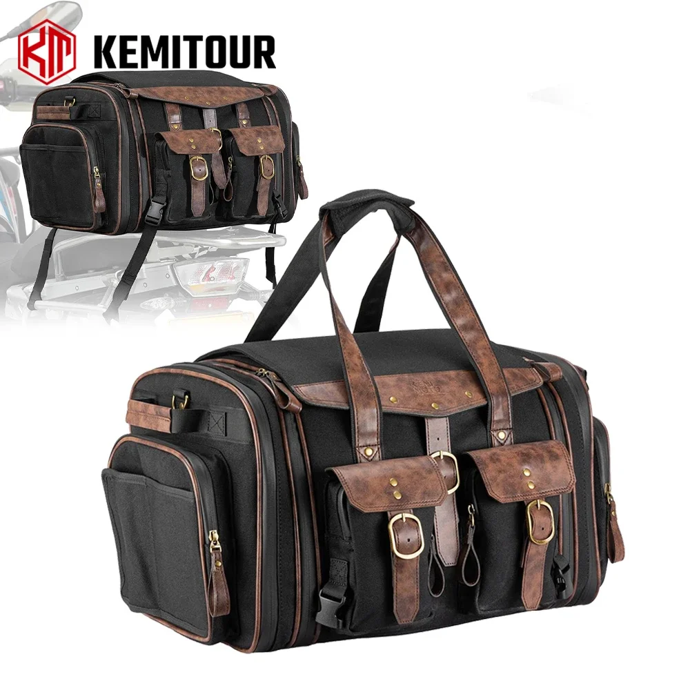 Motorcycle Rear Tail Bag 60L Expandable Waxed Canvas Travel Luggage Bag for BMW for Yamaha for Honda for Suzuki for Kawasaki Bag
Motorcycle Rear Tail Bag 60L Expandable Waxed Canvas Travel Luggage Bag for BMW for Yamaha for Honda for Suzuki for Kawasaki Bag