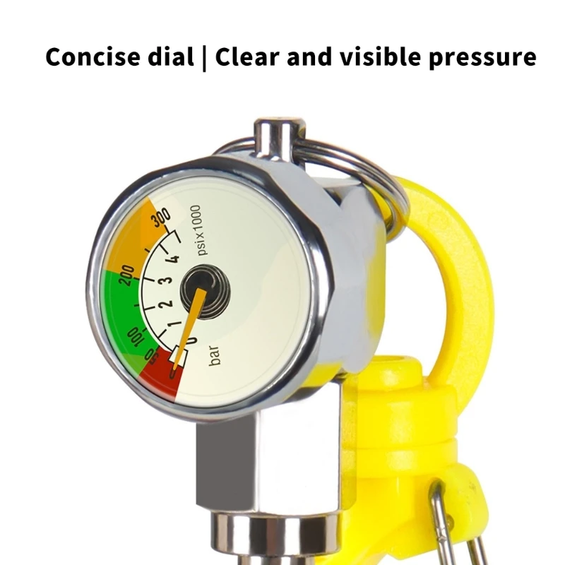 Glowing Scubas Diving Pressures Gauges with Carbon Fibers High Pressures Hose
Glowing Scubas Diving Pressures Gauges with Carbon Fibers High Pressures Hose