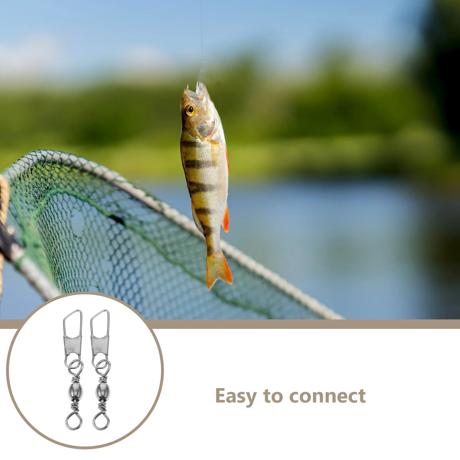 100pcs Fishing Connector Tackle Accessories Stainless Steel Swivel Hook Metal Line Durable Practical Outdoor
100pcs Fishing Connector Tackle Accessories Stainless Steel Swivel Hook Metal Line Durable Practical Outdoor