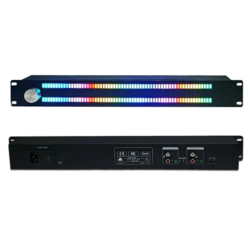 1.5U Audio Music Level Indicator LED 128 Beads Voice Controlled Induction Atmosphere Full Color Double Row Rhythm Light Set
1.5U Audio Music Level Indicator LED 128 Beads Voice Controlled Induction Atmosphere Full Color Double Row Rhythm Light Set