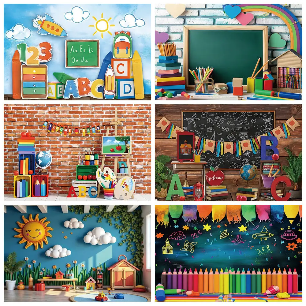 MOON.QG Kindergarten Back To School Decoration Backdrop Blackboard Graffiti Book Children Home Decoration Photography Wallpapers
MOON.QG Kindergarten Back To School Decoration Backdrop Blackboard Graffiti Book Children Home Decoration Photography Wallpapers