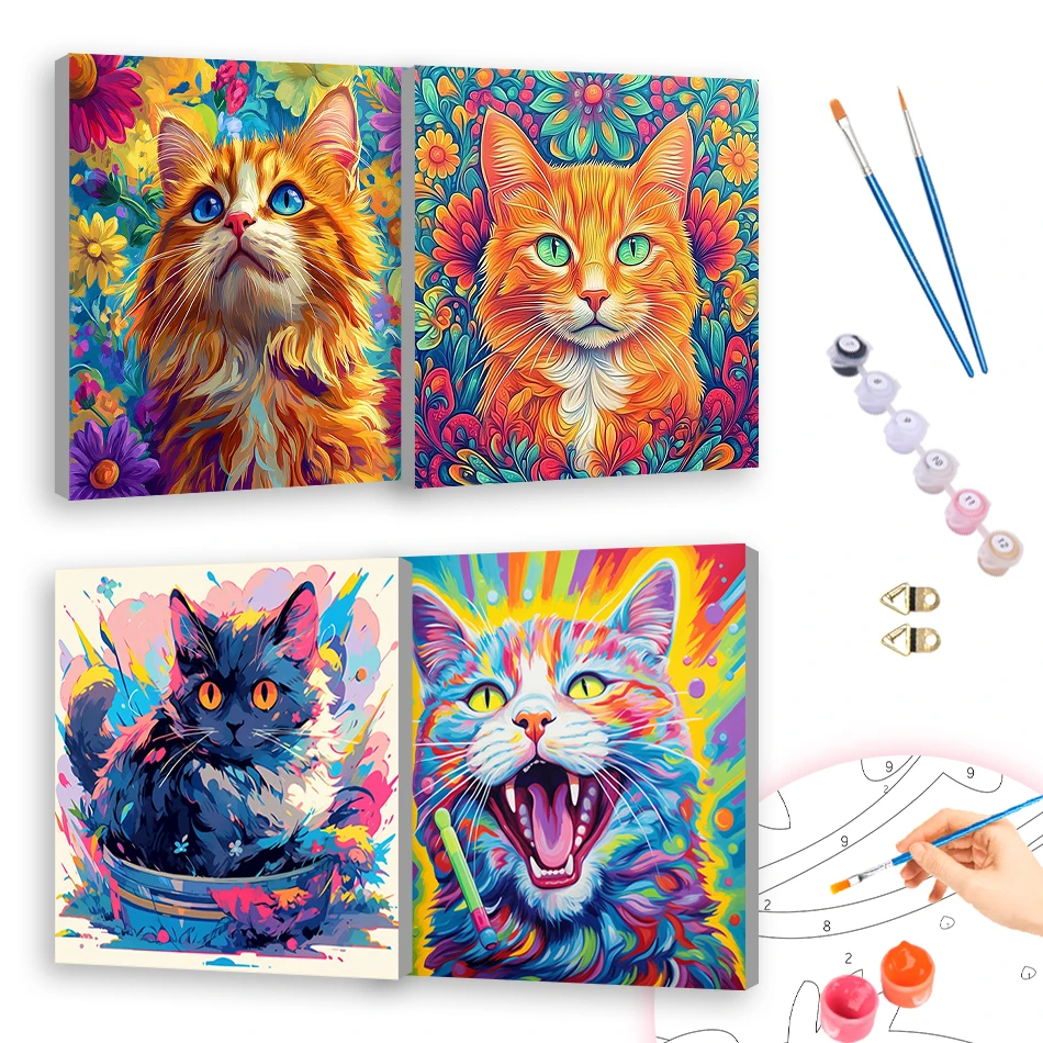 RUOPOTY Diy Painting By Numbers For Beginner Cat colored 20x20cm With Frame Artwork Canvas Art Supplies Drawing Wall Art Picture
RUOPOTY Diy Painting By Numbers For Beginner Cat colored 20x20cm With Frame Artwork Canvas Art Supplies Drawing Wall Art Picture