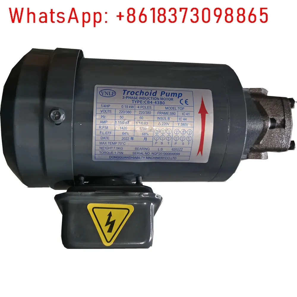 Трехфазный двигатель 380 В, электрический треугольный насос, станок, смазочный масляный насос, 12 А, циклоидный моторный масляный насос, производитель
Трехфазный двигатель 380 В, электрический треугольный насос, станок, смазочный масляный насос, 12 А, циклоидный моторный масляный насос, производитель