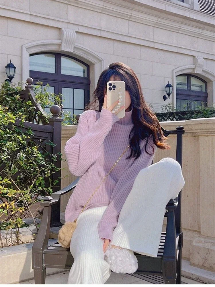 Sweater Women Winter Pullover Girls Sweater Oversize Knitting Tops Vintage Long Sleeve Fall Female Knitted Outerwear Warm Pull
Sweater Women Winter Pullover Girls Sweater Oversize Knitting Tops Vintage Long Sleeve Fall Female Knitted Outerwear Warm Pull