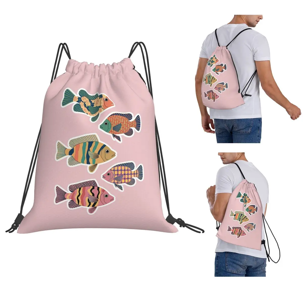 Hawaii Fish Pack Backpacks Casual Drawstring Bags Storage Bag Book Bags for Travel Students
Hawaii Fish Pack Backpacks Casual Drawstring Bags Storage Bag Book Bags for Travel Students