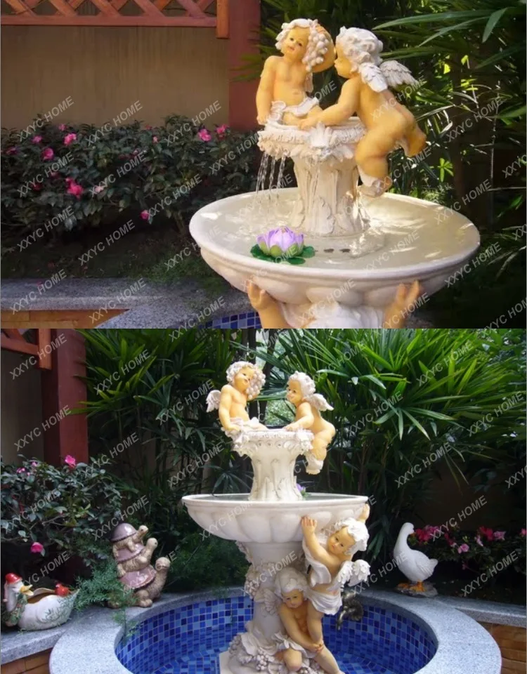 Sculpture Modern Home Hall Decoration Ornament Multi-layer Running Water Fountain Water Feature Handicraft Courtyar
Sculpture Modern Home Hall Decoration Ornament Multi-layer Running Water Fountain Water Feature Handicraft Courtyar