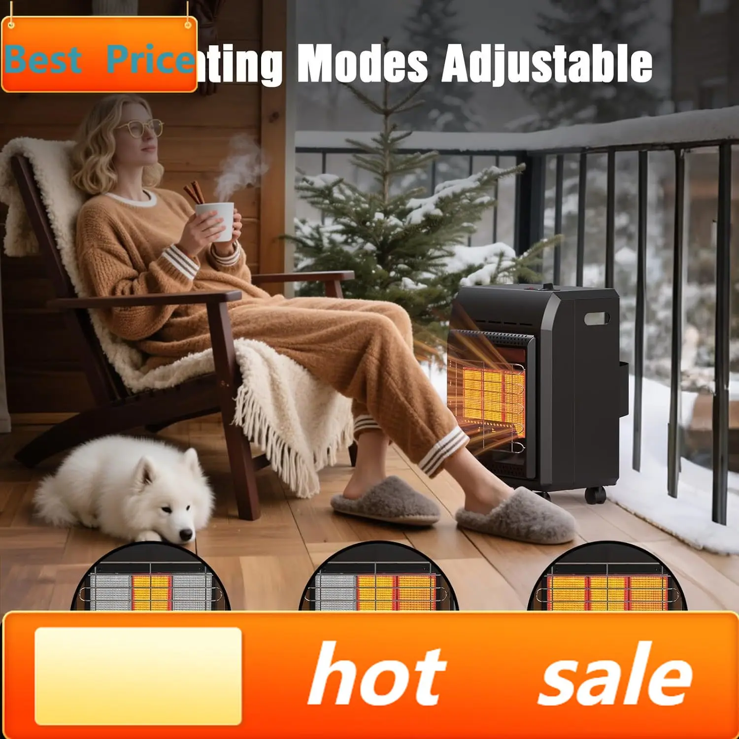 hot-sellingPropane Heater Outdoor Portable 6000 To 18000 BTU Propane Gas Heater Cordless 3 Settings for Patio, With Tip-Over Pro
hot-sellingPropane Heater Outdoor Portable 6000 To 18000 BTU Propane Gas Heater Cordless 3 Settings for Patio, With Tip-Over Pro