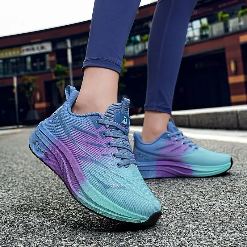 Men's and Women's Race Training Sneakers Comfortable Shock Absorbing Walking Shoes Lightweight Breathable Trail Running Shoes
Men's and Women's Race Training Sneakers Comfortable Shock Absorbing Walking Shoes Lightweight Breathable Trail Running Shoes