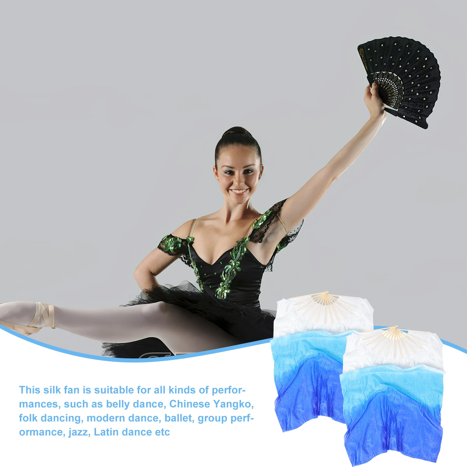 2pcs Cloth Dance Fans 1.2m Gradient Fan for Yangko Fan Women Yangko Folk Performance Prop Foldable
2pcs Cloth Dance Fans 1.2m Gradient Fan for Yangko Fan Women Yangko Folk Performance Prop Foldable