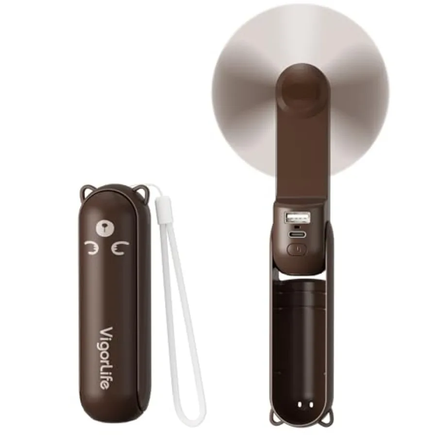 Portable Fan Mini Handheld Fan, Cute Pocket Personal Fan, USB Rechargeable Travel Fan with Power Bank and LED Flashlight, Folda
Portable Fan Mini Handheld Fan, Cute Pocket Personal Fan, USB Rechargeable Travel Fan with Power Bank and LED Flashlight, Folda