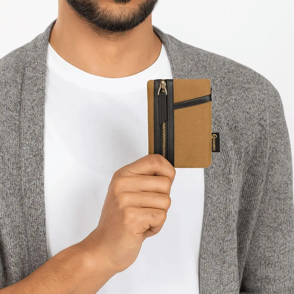 Waxed Canvas EDC Pocket Pouch Card Holder Zippered Pocket Mini EDC Organizer Coin Purse Compact EDC Tools Storage Bag For Men 
Waxed Canvas EDC Pocket Pouch Card Holder Zippered Pocket Mini EDC Organizer Coin Purse Compact EDC Tools Storage Bag For Men