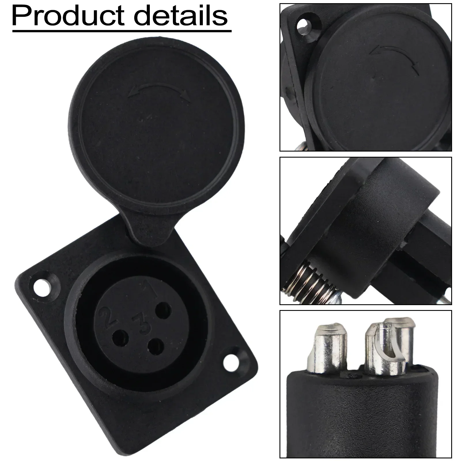 1pcs 3Pin XLR Female Chassis Panel Plastic Metal Plug Socket Connector For Audio Mobility Scooter Black Parts Accessories
1pcs 3Pin XLR Female Chassis Panel Plastic Metal Plug Socket Connector For Audio Mobility Scooter Black Parts Accessories