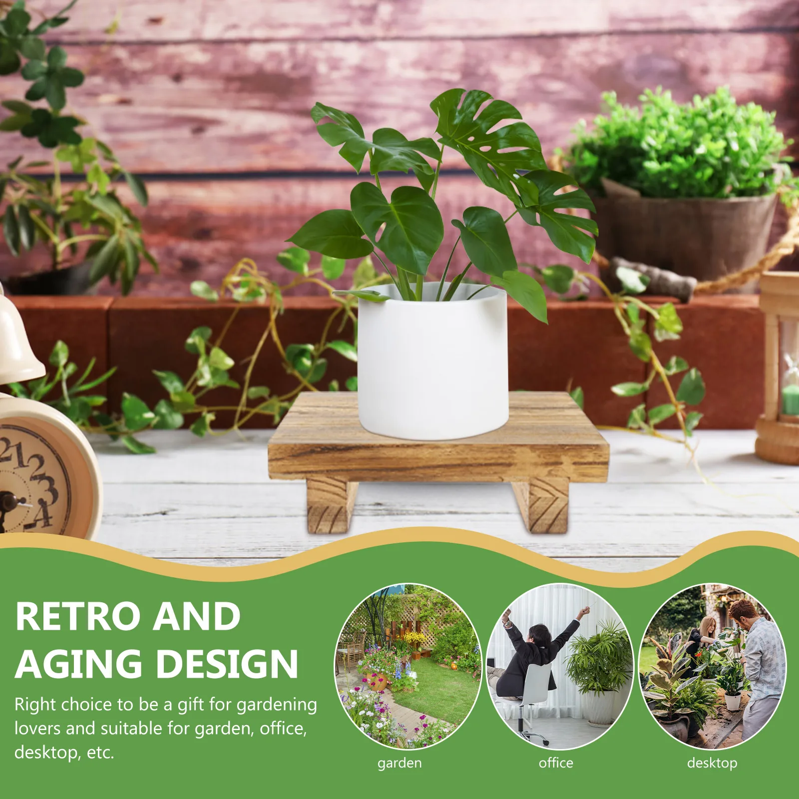 Sturdy Wooden Stool Storage Rack Multi-Functional Flowerpot Stand Desktop Plant Holder Simple Wood niture For Home Decor 
Sturdy Wooden Stool Storage Rack Multi-Functional Flowerpot Stand Desktop Plant Holder Simple Wood niture For Home Decor