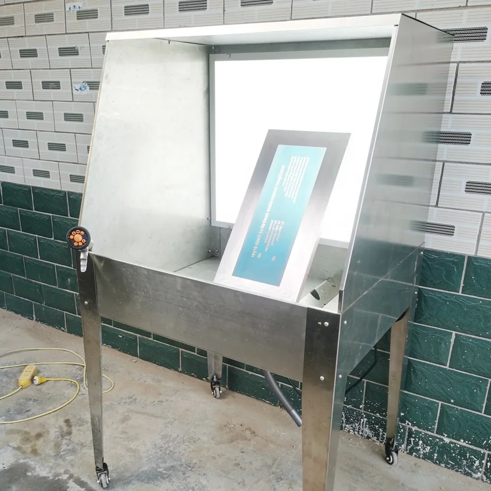 LED Light Electric Screen Printing Washing Tank Washout Booth Aluminium Alloy
LED Light Electric Screen Printing Washing Tank Washout Booth Aluminium Alloy