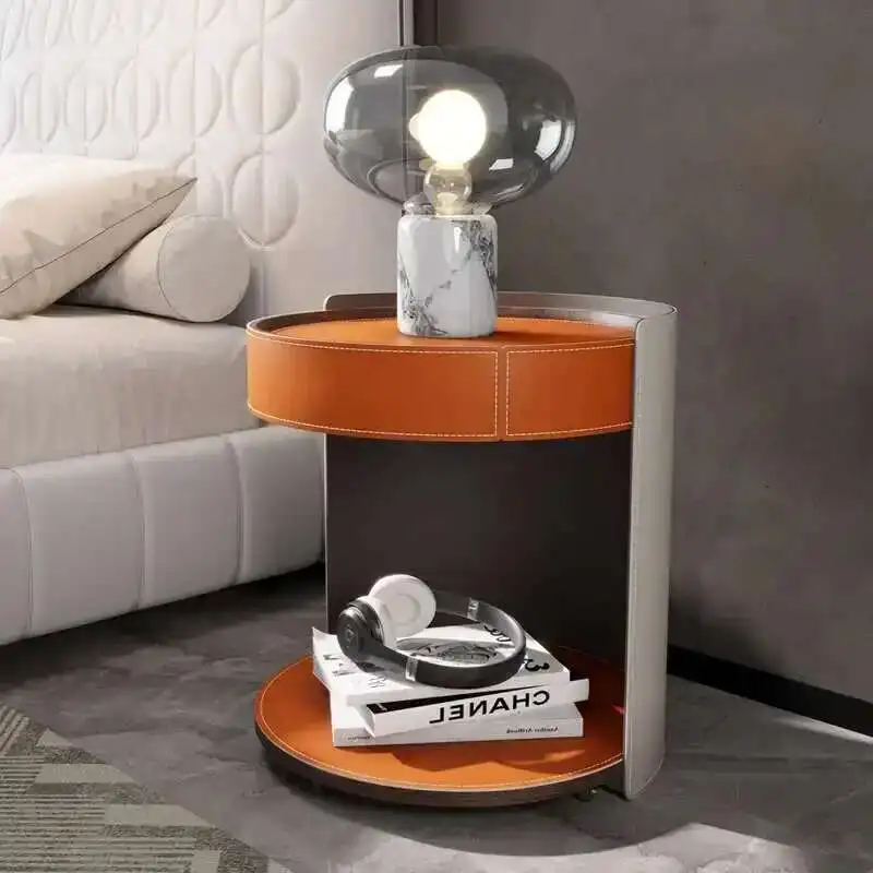 Modern Leather Bedside Tables Round Night Stands Table for Bedroom Modern Nightstands Storage Cabinet for Home Bedroom Furniture
Modern Leather Bedside Tables Round Night Stands Table for Bedroom Modern Nightstands Storage Cabinet for Home Bedroom Furniture