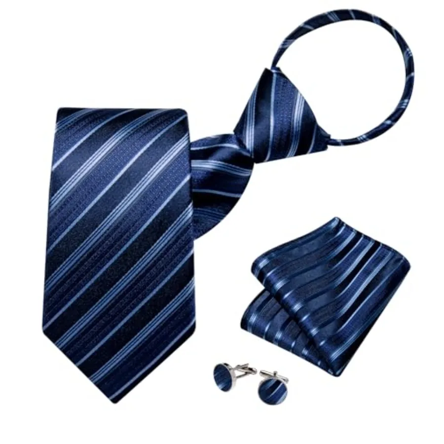 DiBanGu Silk Zipper Ties for Men, Paisley Solid Plaid Pre-tied Tie and Pocket Square Cufflinks Set Formal Adjustable Necktie
DiBanGu Silk Zipper Ties for Men, Paisley Solid Plaid Pre-tied Tie and Pocket Square Cufflinks Set Formal Adjustable Necktie