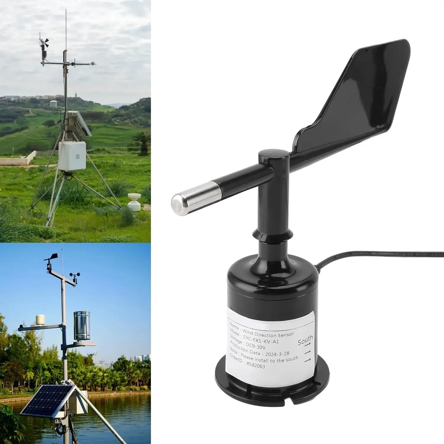 2026 Outdoor Weather Monitoring Ce Certificate 9-30v Input 0-5v 4-20ma Rs485 Modbus Wind Vane Direction Sensors for Meteorology
2026 Outdoor Weather Monitoring Ce Certificate 9-30v Input 0-5v 4-20ma Rs485 Modbus Wind Vane Direction Sensors for Meteorology