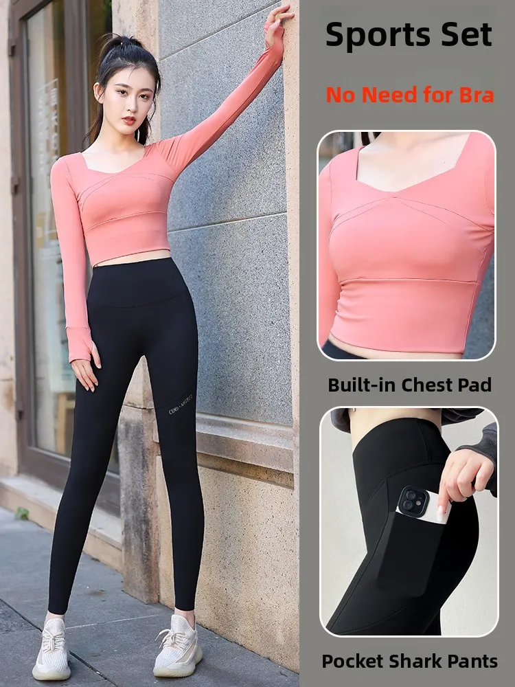 Спортивный комплект Long Sve, женская осенне-зимняя новинка, одежда для утреннего бега, йоги, фитнеса, внутренняя одежда не требуется
Спортивный комплект Long Sve, женская осенне-зимняя новинка, одежда для утреннего бега, йоги, фитнеса, внутренняя одежда не требуется