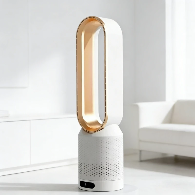 Bladeless Fan 8 Wind Speeds Intelligent Timing 90° Wide Angle Shaking Head Remote Control Quiet Air Circulator for Bedroom
Bladeless Fan 8 Wind Speeds Intelligent Timing 90° Wide Angle Shaking Head Remote Control Quiet Air Circulator for Bedroom
