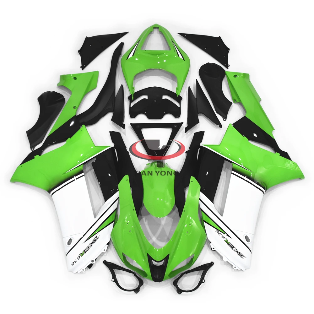 Cowling Injection Green white black gradient Motorcycle For Kawasaki ZX6R 2007 2008 Full Fairing Kit ZX 6R 636 Bodywork
Cowling Injection Green white black gradient Motorcycle For Kawasaki ZX6R 2007 2008 Full Fairing Kit ZX 6R 636 Bodywork