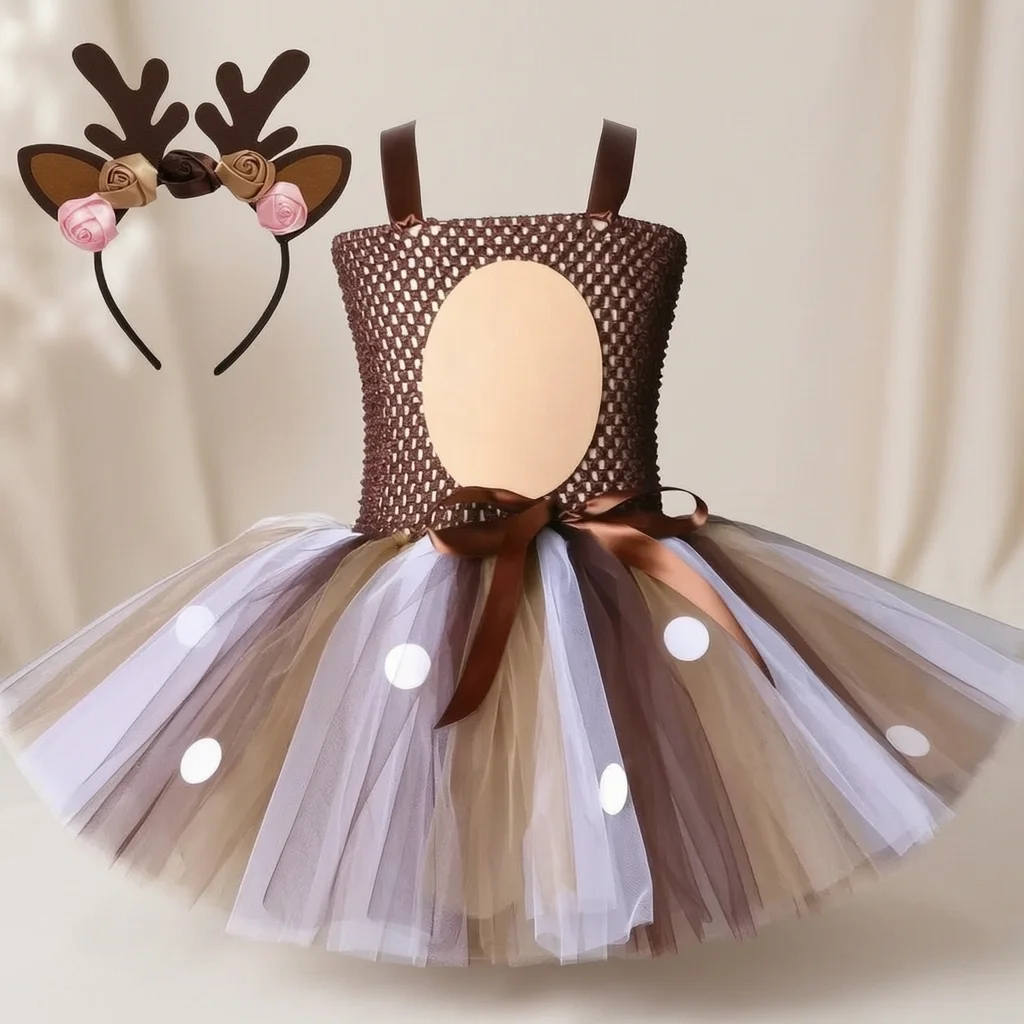 Tutu Dress Sparkly Elf Reindeer Elk Cosplay Halloween Christmas Birthday Party Fancy Costume
Tutu Dress Sparkly Elf Reindeer Elk Cosplay Halloween Christmas Birthday Party Fancy Costume