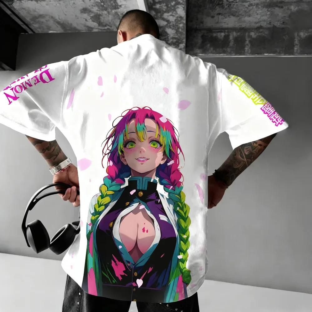 Мужская новая брендовая футболка Demon Slayer Co, летняя мужская и женская новая большая повседневная свободная футболка в стиле Харадзюку для родителей и детей с короткими рукавами
Мужская новая брендовая футболка Demon Slayer Co, летняя мужская и женская новая большая повседневная свободная футболка в стиле Харадзюку для родителей и детей с короткими рукавами