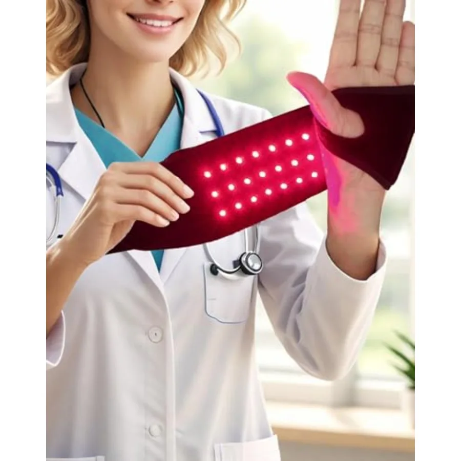 Red Light Therapy Wrist Wrap for Carpal Tunnel Relief, Infrared Heat 5 Massage Modes, Portable -Cleared Therawrap for Tendoniti
Red Light Therapy Wrist Wrap for Carpal Tunnel Relief, Infrared Heat 5 Massage Modes, Portable -Cleared Therawrap for Tendoniti