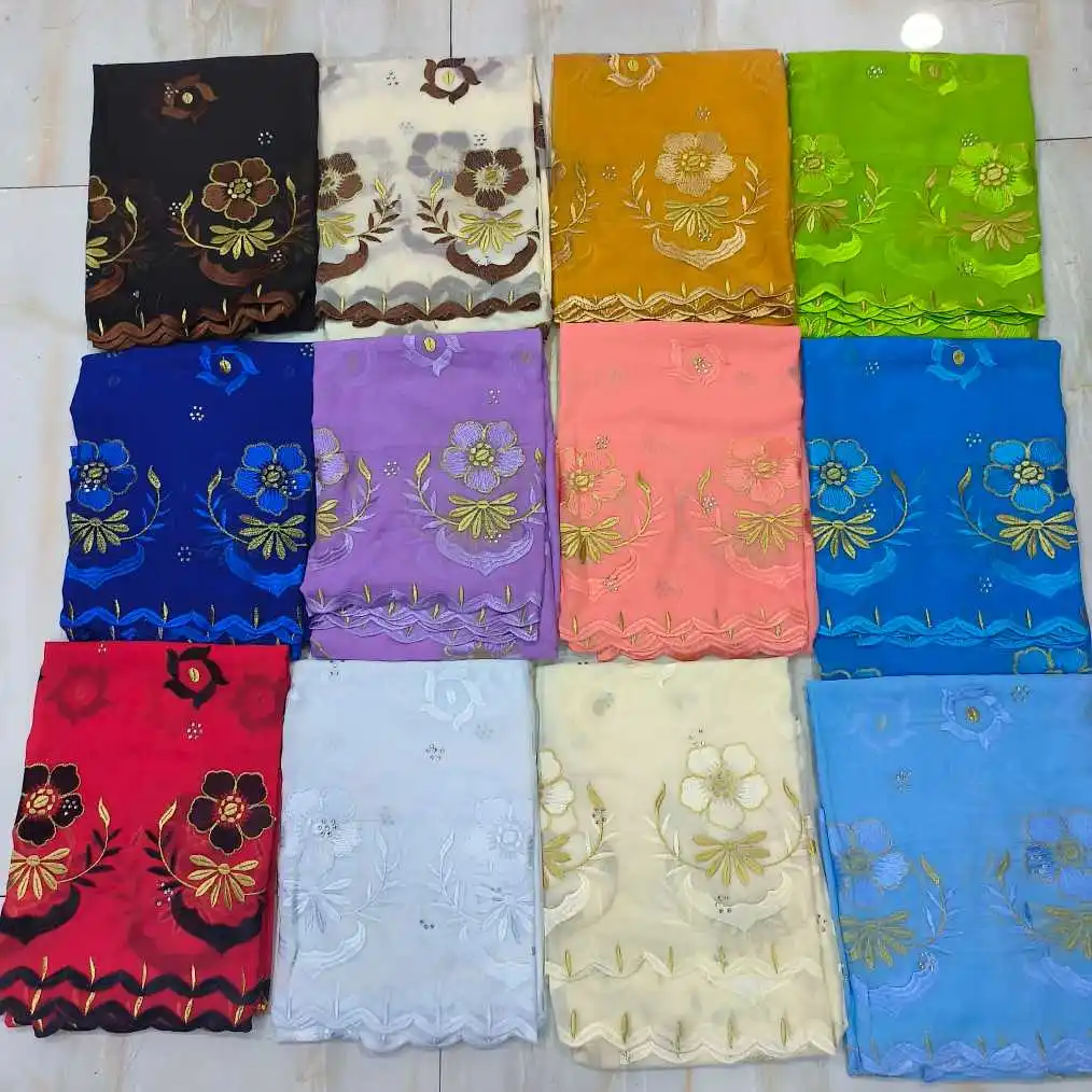 New Cotton African Muslim Scarf Big Long Hijab Soft Comfortable Breathable Floral Embroidery Traditional Ethnic Style
New Cotton African Muslim Scarf Big Long Hijab Soft Comfortable Breathable Floral Embroidery Traditional Ethnic Style