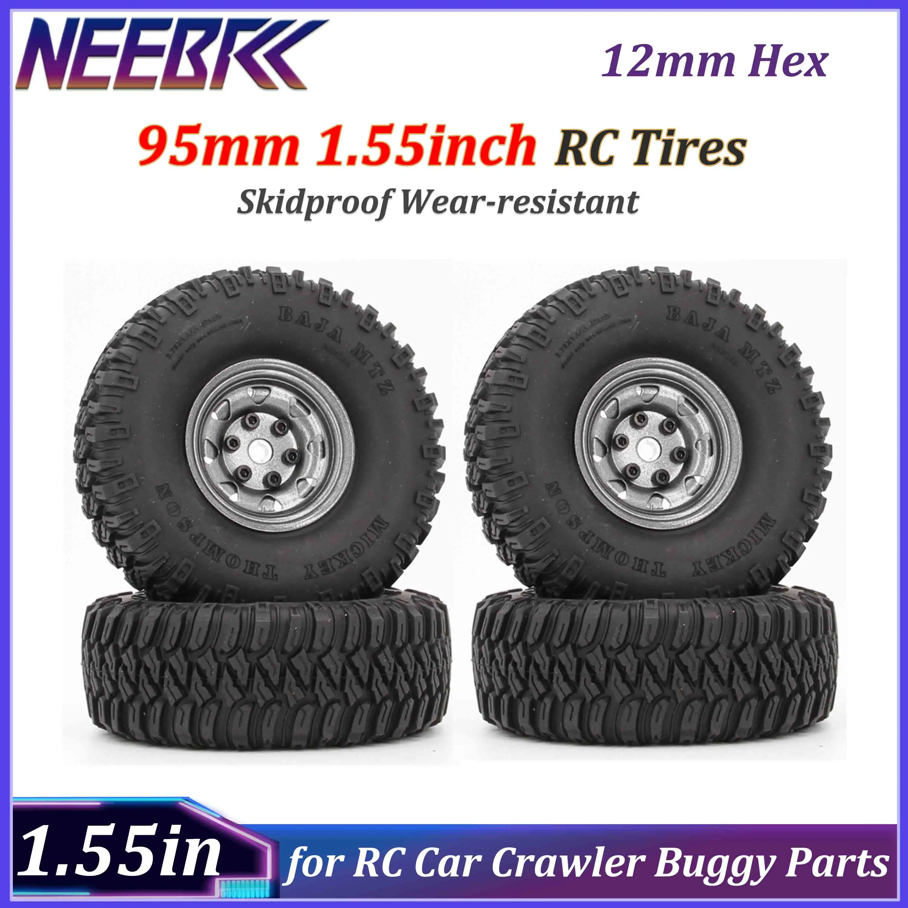 NEEBRC 1,55 дюйма, 95 мм, радиоуправляемые шины, 12 мм, шестигранные, противоскользящие, износостойкие для радиоуправляемого автомобиля, гусеничный автомобиль Tamiya CC01 LC70 LC80, обновленные детали Aixal
NEEBRC 1,55 дюйма, 95 мм, радиоуправляемые шины, 12 мм, шестигранные, противоскользящие, износостойкие для радиоуправляемого автомобиля, гусеничный автомобиль Tamiya CC01 LC70 LC80, обновленные детали Aixal