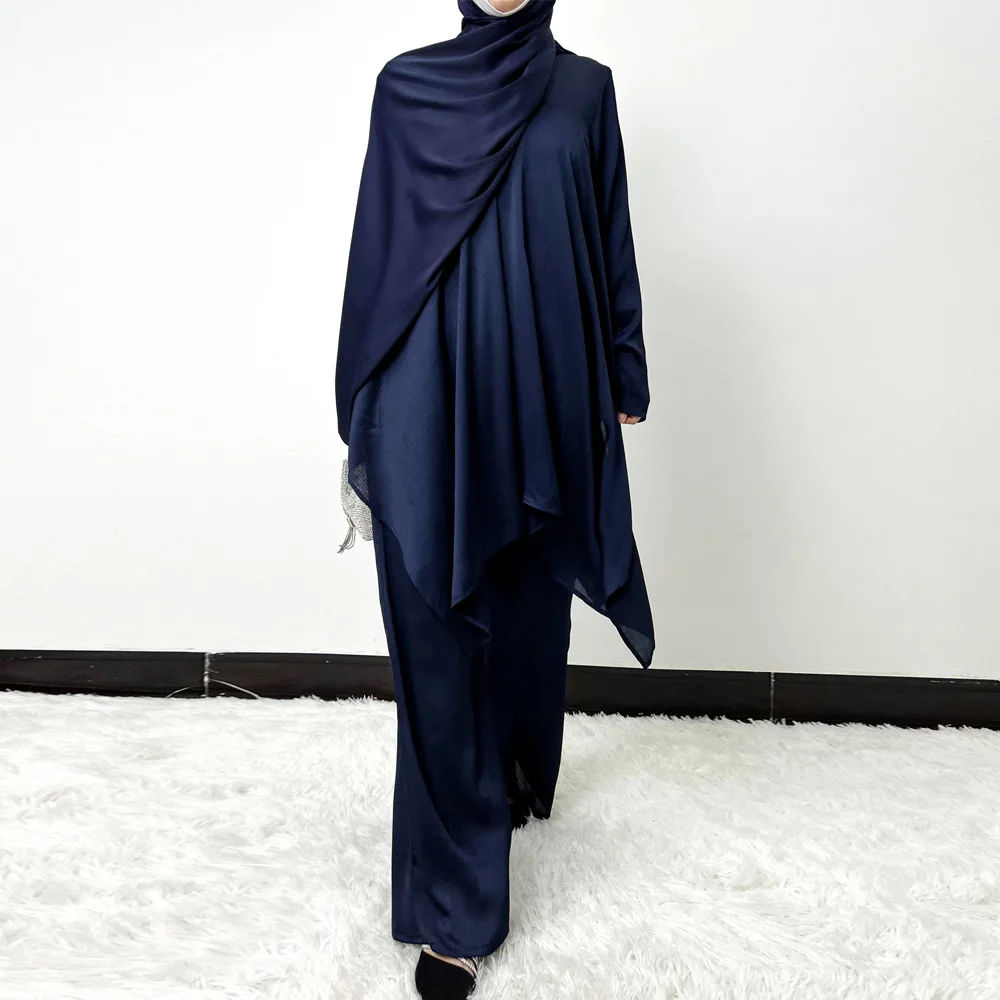 Eid Dubai Plain 2 Piece Abaya Set Tops Pant Modest Muslim Set Abayas For Women Islam Robe Caftan Marocain Femme Musulmane Kaftan
Eid Dubai Plain 2 Piece Abaya Set Tops Pant Modest Muslim Set Abayas For Women Islam Robe Caftan Marocain Femme Musulmane Kaftan