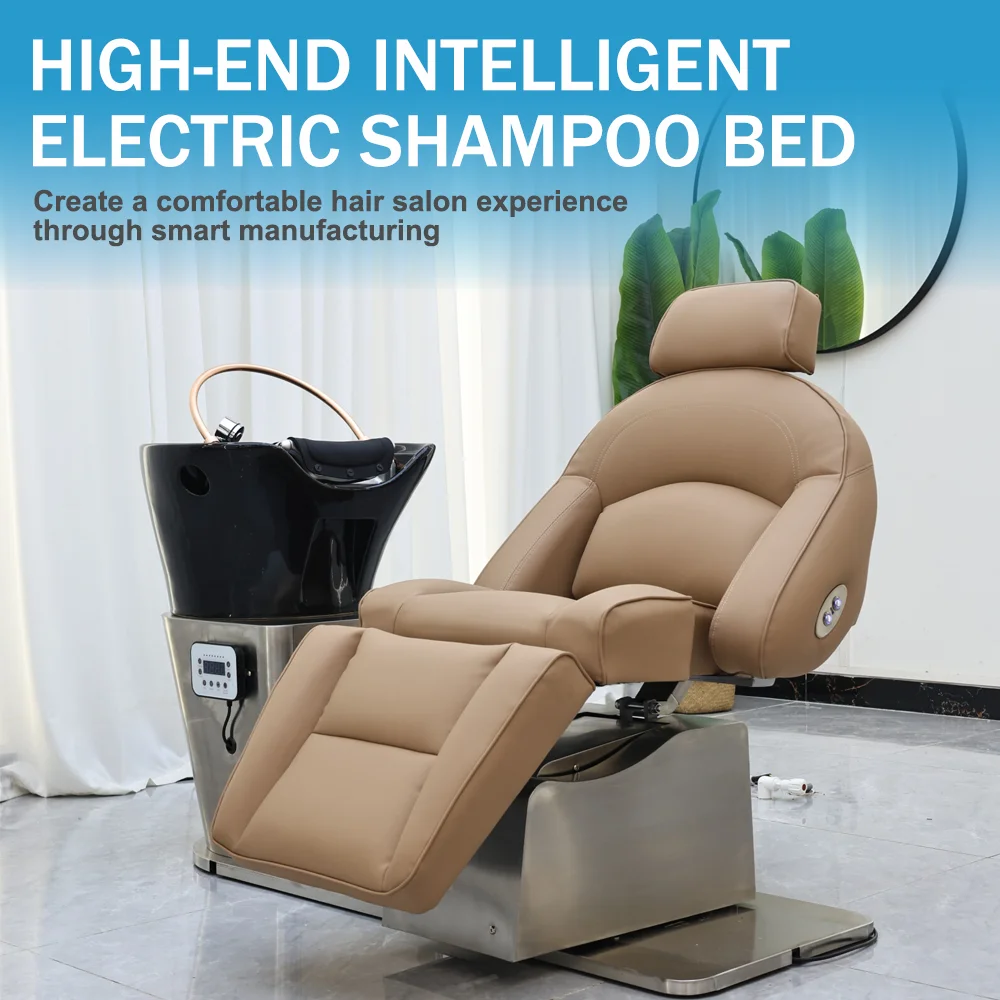 Premium Salon Leather Chair Shampoo Bed Recliner Shampoo Sink Bowl Bed Professional Beauty Spa Equipment Durable Comfortable
Premium Salon Leather Chair Shampoo Bed Recliner Shampoo Sink Bowl Bed Professional Beauty Spa Equipment Durable Comfortable