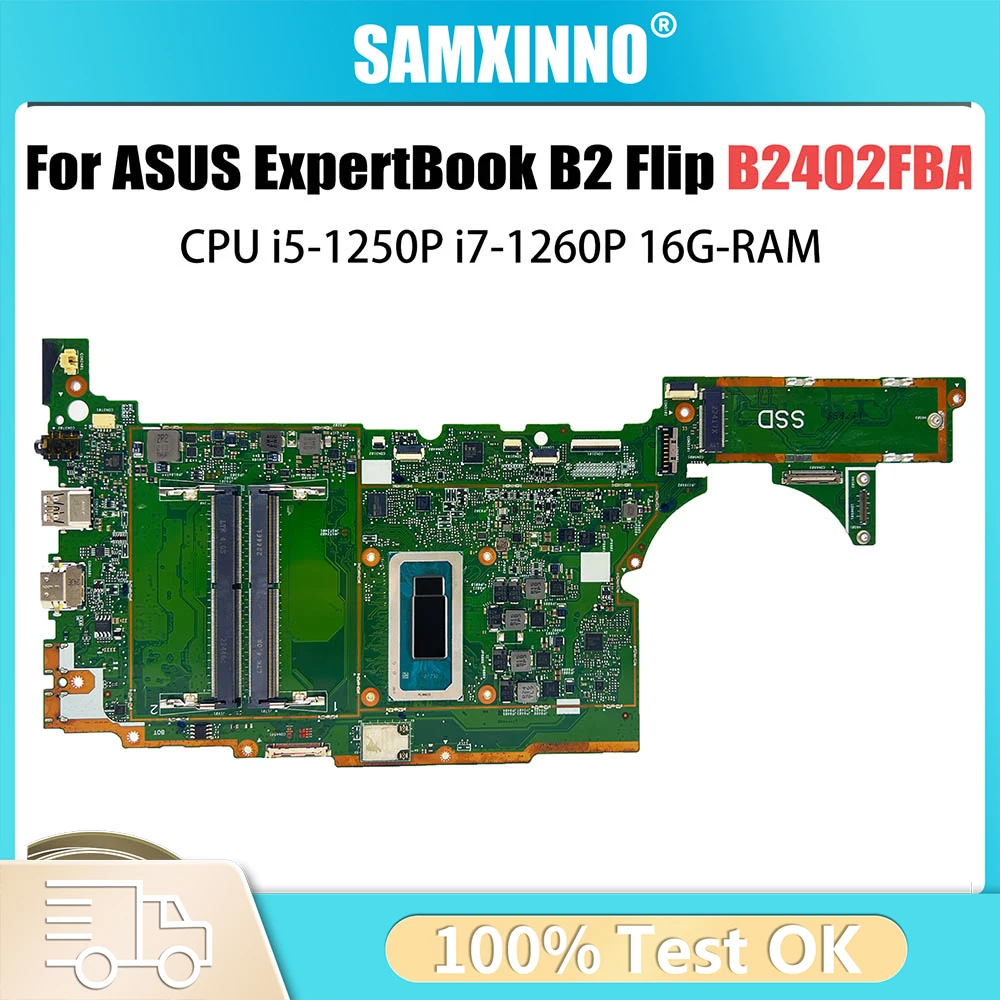 Материнская плата для ноутбука ASUS ExpertBook B2 Flip B2402FBA B2405F, процессор i5-1250P i7-1260P B2402F B2402FBB B2402FBC B2402FBD B2402FBA
Материнская плата для ноутбука ASUS ExpertBook B2 Flip B2402FBA B2405F, процессор i5-1250P i7-1260P B2402F B2402FBB B2402FBC B2402FBD B2402FBA