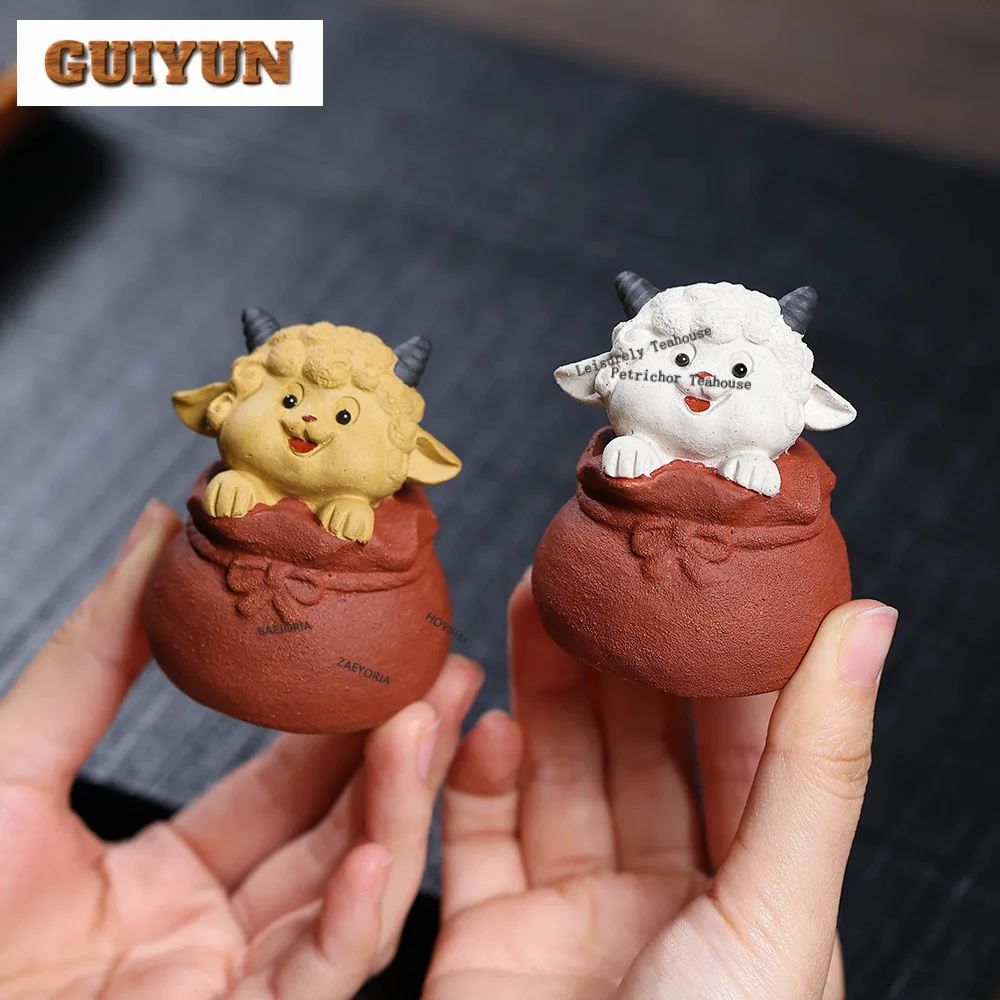 Yixing Purple Clay Lucky Bag Sheep Tea Pet Ancient Tea Sculpture Tea Figurine Play Toys Tea Statue Ornaments Can Be Raised Gift
Yixing Purple Clay Lucky Bag Sheep Tea Pet Ancient Tea Sculpture Tea Figurine Play Toys Tea Statue Ornaments Can Be Raised Gift