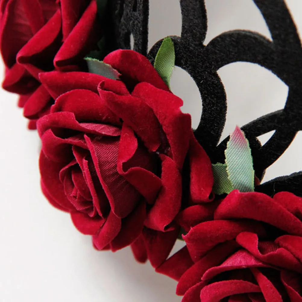 Floral Headband Rose Crown Headband Artificial Roses Elastic Adjustable Hair Accessories Garland Headdress
Floral Headband Rose Crown Headband Artificial Roses Elastic Adjustable Hair Accessories Garland Headdress