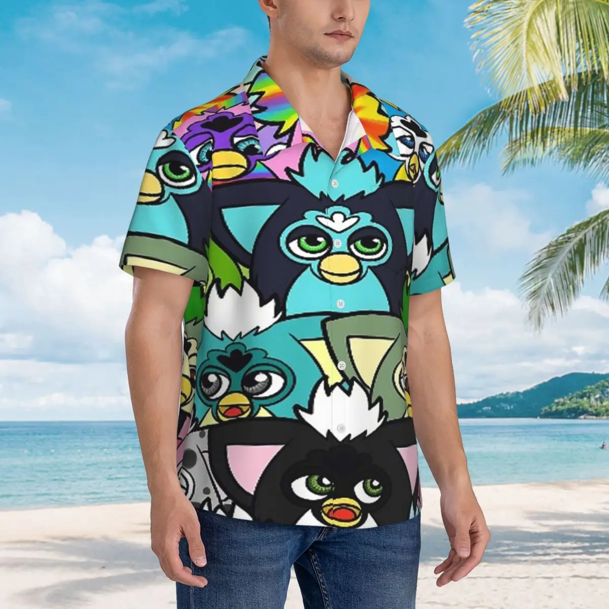 Nightmare Furby Cartoon Robot Toys Hawaiian Shirts Casual Men Short Sleeve Shirt for Summer Beach Men's Lapel Tops
Nightmare Furby Cartoon Robot Toys Hawaiian Shirts Casual Men Short Sleeve Shirt for Summer Beach Men's Lapel Tops