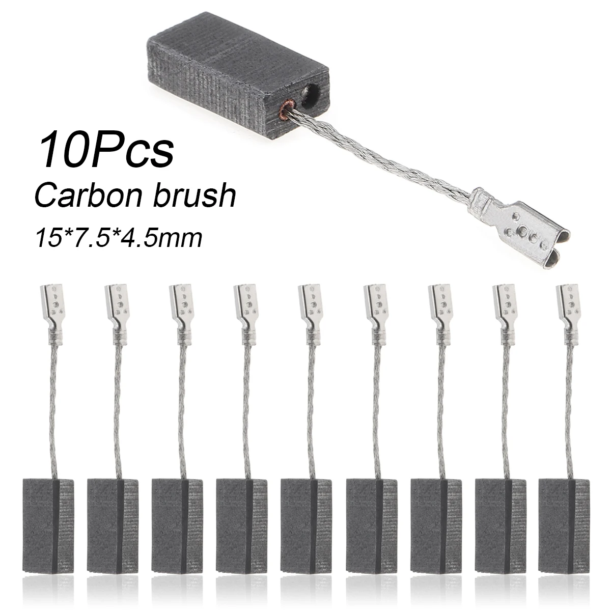 10Pcs Angle Grinder Carbon Brushes Friction Surface for GWS6-100/TWS6600/6-125/8-100 / 6700 with Automatic Stop
10Pcs Angle Grinder Carbon Brushes Friction Surface for GWS6-100/TWS6600/6-125/8-100 / 6700 with Automatic Stop