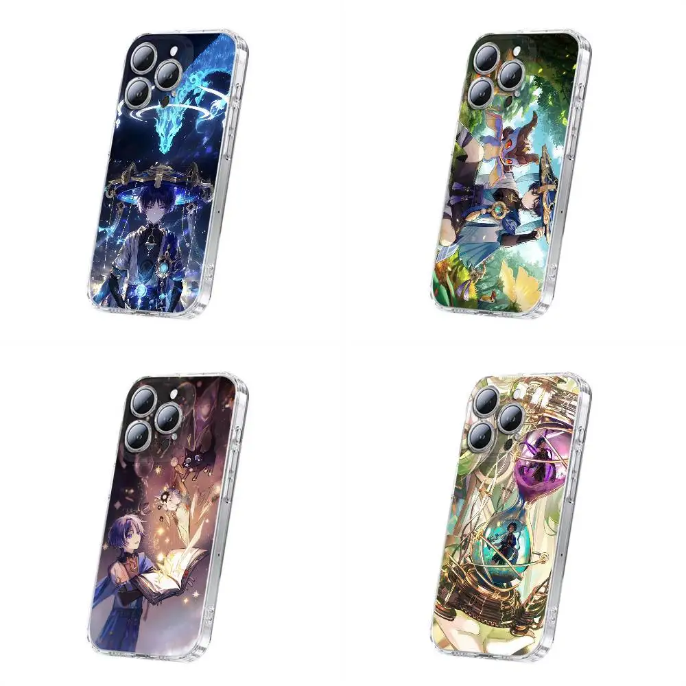Scaramouche G-Genshin Impact Phone Case For iPhone 17,16,15,14,13,12,11 Plus,Pro,Max,Plus,E,SE4,Mini Transparent Cover 
Scaramouche G-Genshin Impact Phone Case For iPhone 17,16,15,14,13,12,11 Plus,Pro,Max,Plus,E,SE4,Mini Transparent Cover