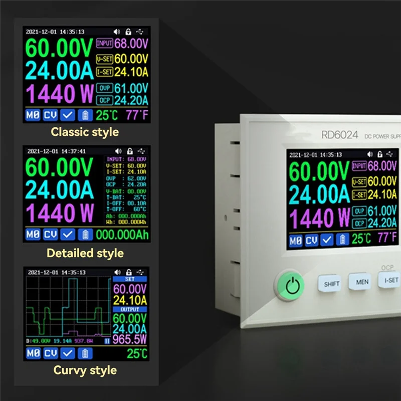 Efficient-CNC DC Regulated Power Supply 24A Digital Display 12V/36V/48V/60V Adjustable Battery Charger 5V
Efficient-CNC DC Regulated Power Supply 24A Digital Display 12V/36V/48V/60V Adjustable Battery Charger 5V