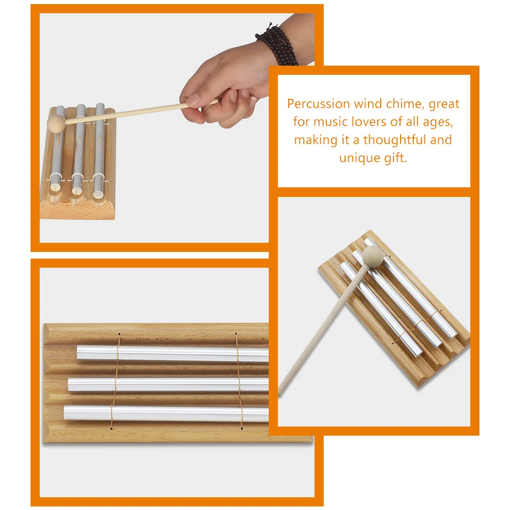 Quality Crafted Three Tone Wind Chime Beech and Aluminum Wind Chimes Musical Percussion Instrument Set
Quality Crafted Three Tone Wind Chime Beech and Aluminum Wind Chimes Musical Percussion Instrument Set