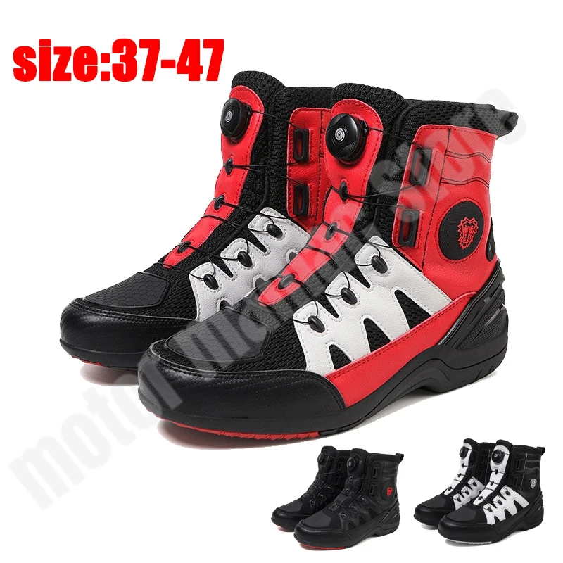 JG-Wolf Men's Motorcycle Boots Waterproof Bike Motos Riding Shoes Microfiber Breathable Men Motorcycle Shoes TPU Protective Boot
JG-Wolf Men's Motorcycle Boots Waterproof Bike Motos Riding Shoes Microfiber Breathable Men Motorcycle Shoes TPU Protective Boot