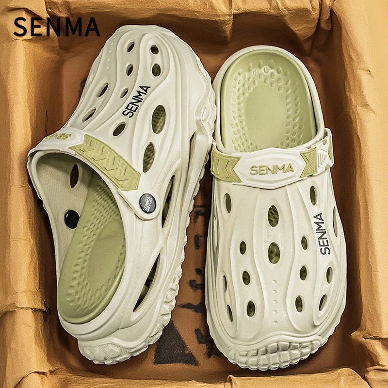 SENMA Summer Men's Thick Bottom Sandals Casual Non-Slip Beach Shoes Comfortable High Elastic EVA Material Men Shoes for Driving
SENMA Summer Men's Thick Bottom Sandals Casual Non-Slip Beach Shoes Comfortable High Elastic EVA Material Men Shoes for Driving